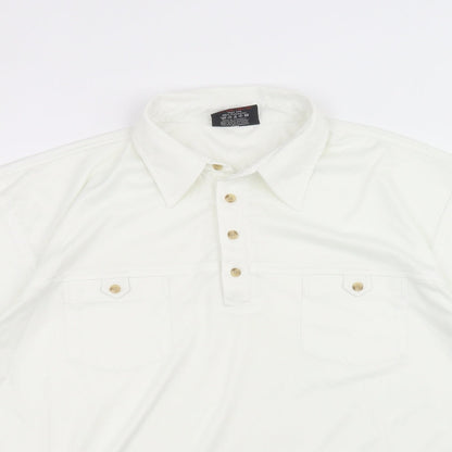 ted taylor Mens White    Polo Size XL