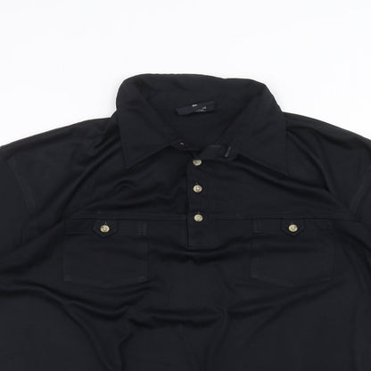 ted taylor Mens Black    Polo Size XL