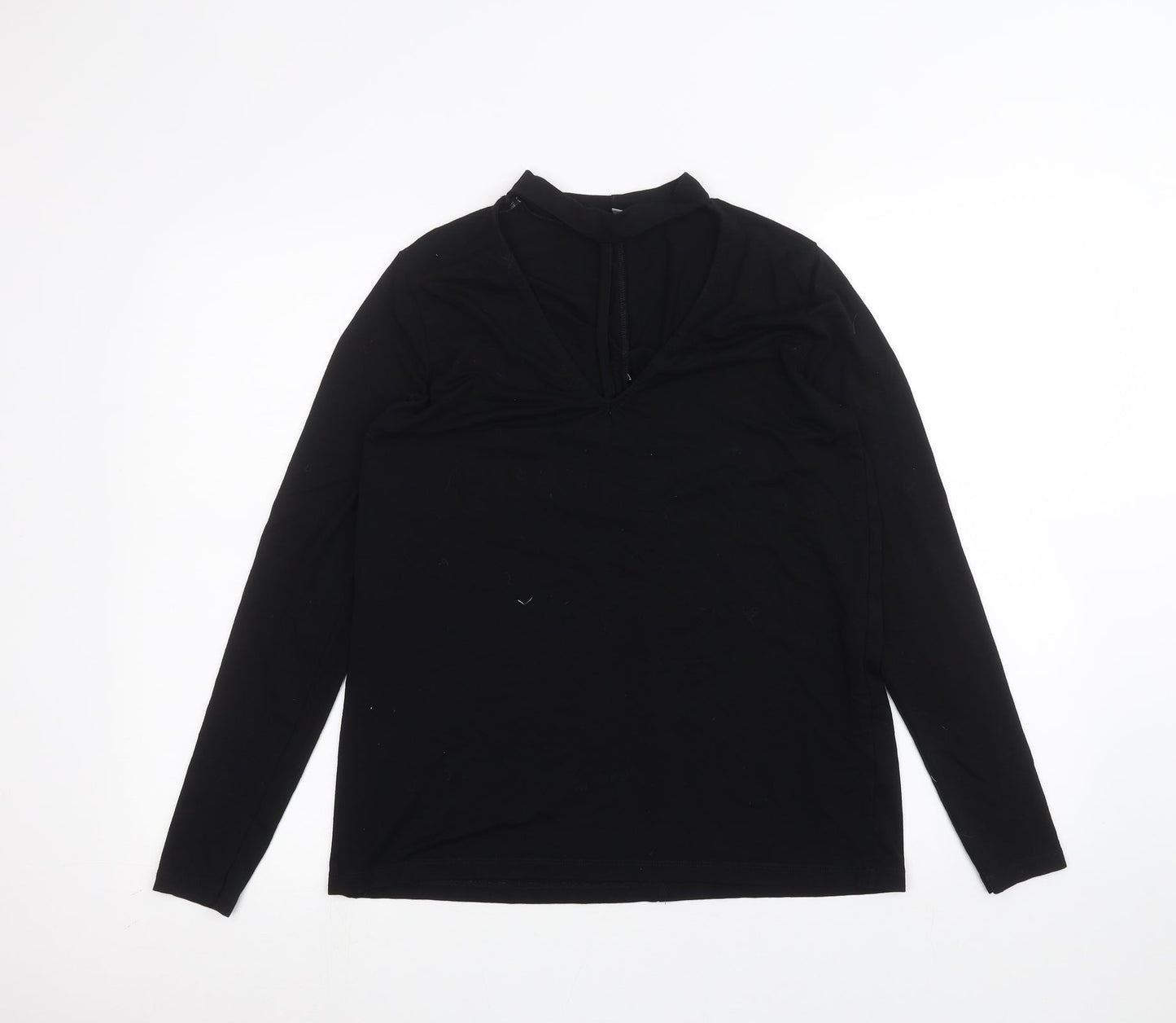 Womens UK Size 6 ASOS Black Basic T-Shirt
