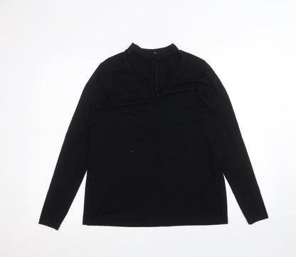 Womens UK Size 6 ASOS Black Basic T-Shirt