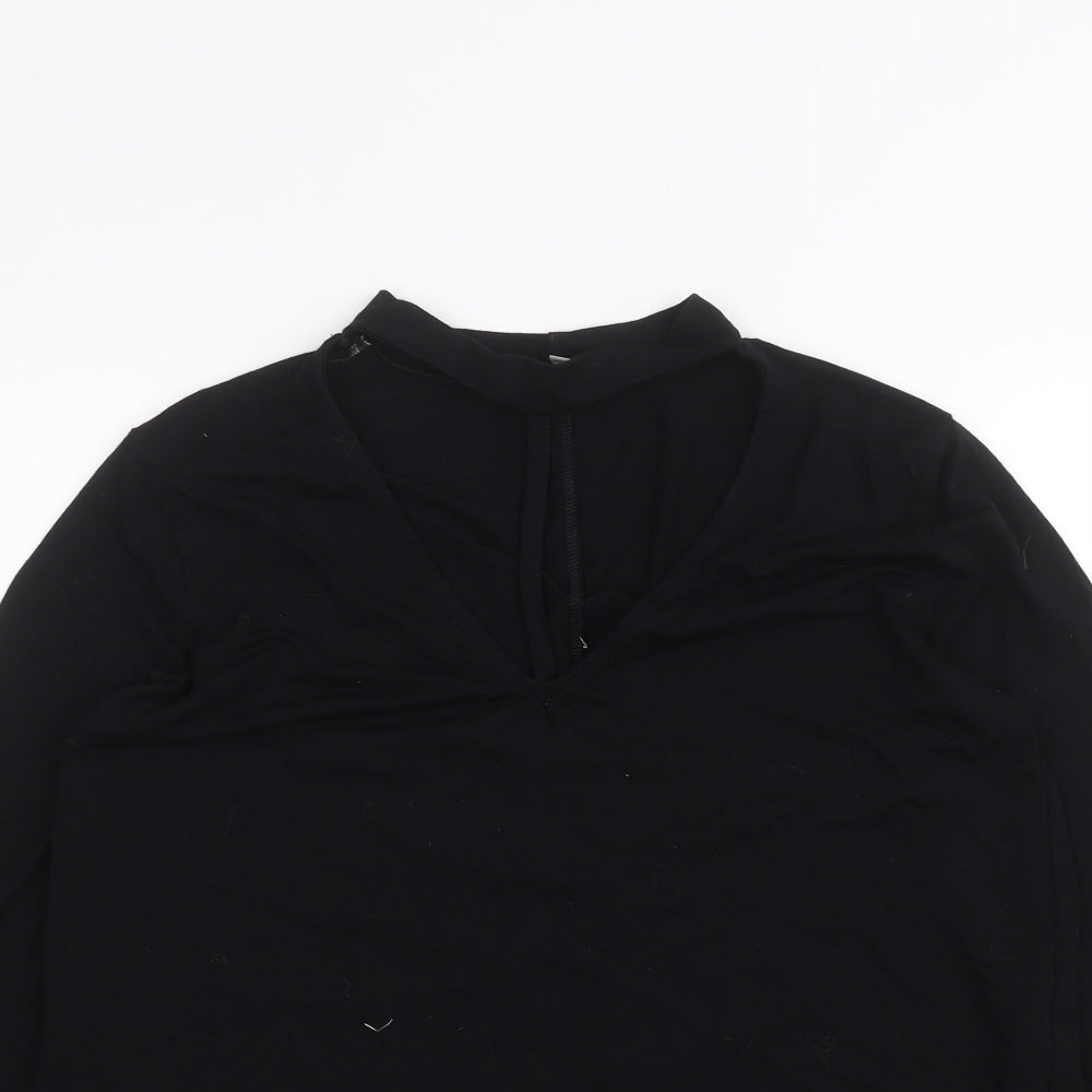 Womens UK Size 6 ASOS Black Basic T-Shirt