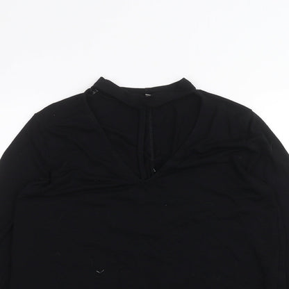 Womens UK Size 6 ASOS Black Basic T-Shirt