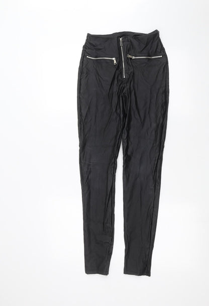 Womens UK Size 6 Boohoo Regular Fit  Black Trousers