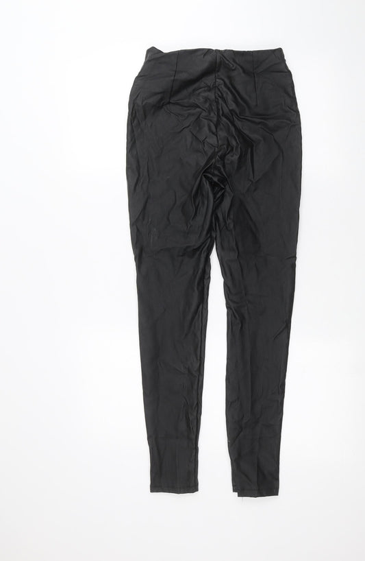 Womens UK Size 6 Boohoo Regular Fit  Black Trousers