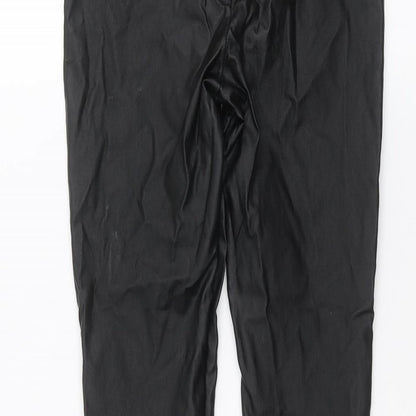 Womens UK Size 6 Boohoo Regular Fit  Black Trousers
