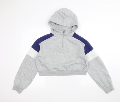 H&M Womens Grey   Pullover Hoodie Size S