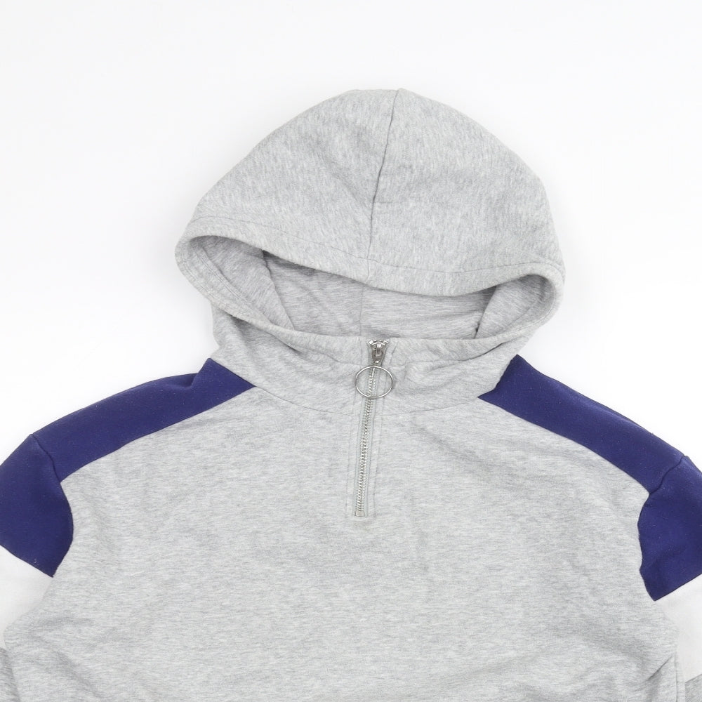 H&M Womens Grey   Pullover Hoodie Size S