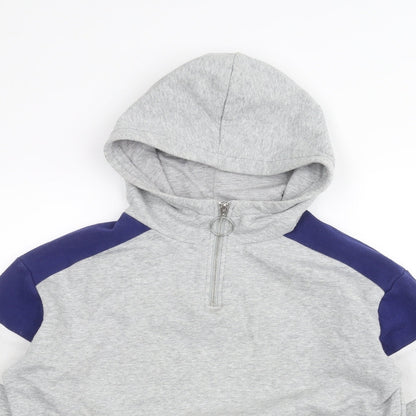 H&M Womens Grey   Pullover Hoodie Size S