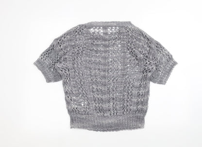 Womens UK Size 10 Marks and Spencer Grey Pullover Jumper