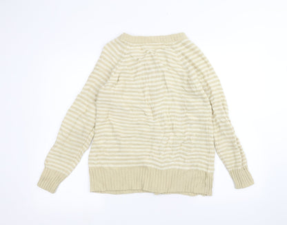 Womens UK Size S BM Yellow Cardigan Jumper
