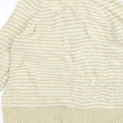 Womens UK Size S BM Yellow Cardigan Jumper