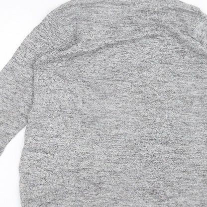 meybiy kids Girls Grey   Basic T-Shirt Size 9-10 Years