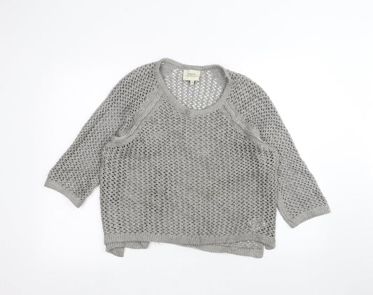Womens UK Size 18 Papaya Grey Pullover Jumper