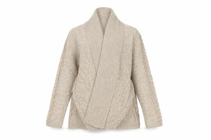 Womens UK Size 12 BHS Beige Cardigan Jumper