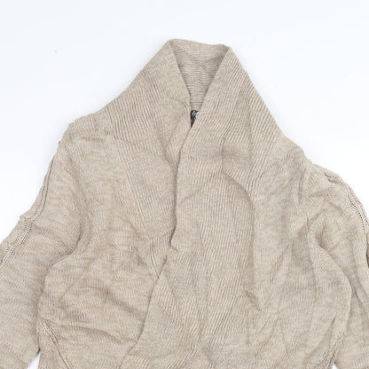 Womens UK Size 12 BHS Beige Cardigan Jumper