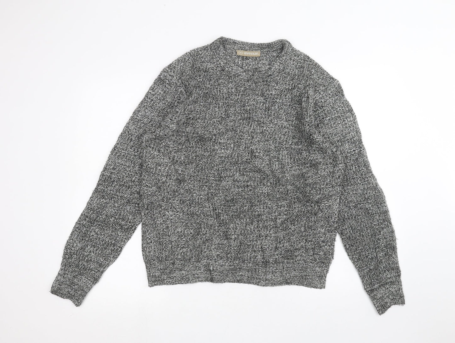 Avenue Mens Grey   Pullover Jumper Size M