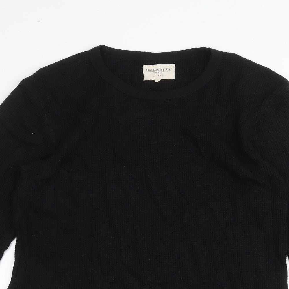 Womens UK Size 2XL Cedar Wood State Black Pullover Jumper