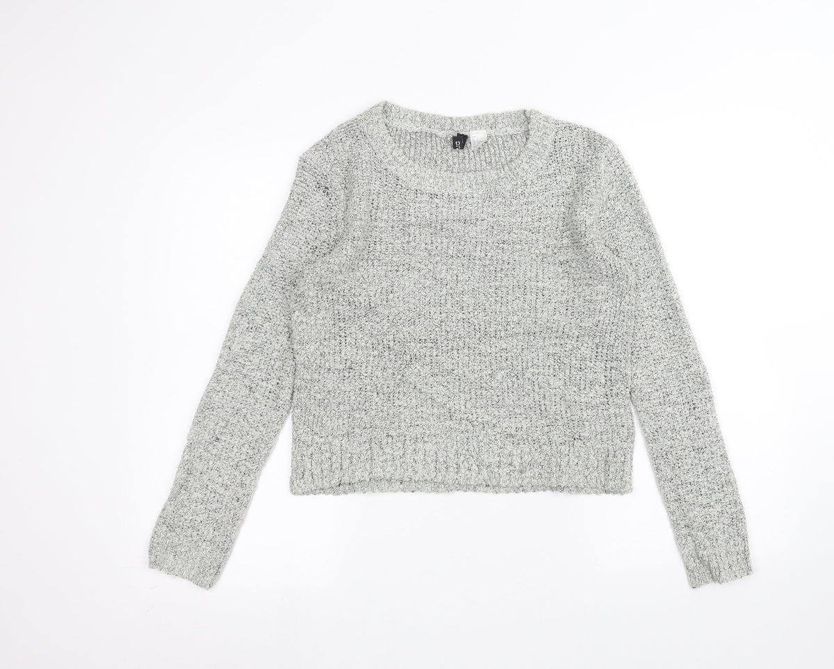 Womens UK Size S H&M Grey Pullover Jumper