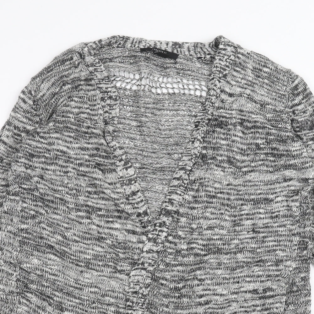 FOREVER 21 Womens Grey   Cardigan Jumper Size S