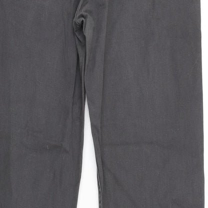Womens UK Size 6 H&M Regular Fit Straight Grey Jeans