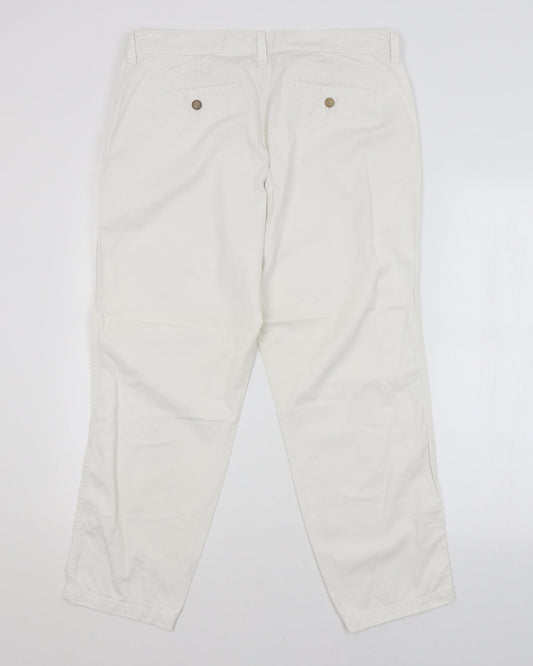 Womens UK Size  Gap Regular Fit  White Trousers