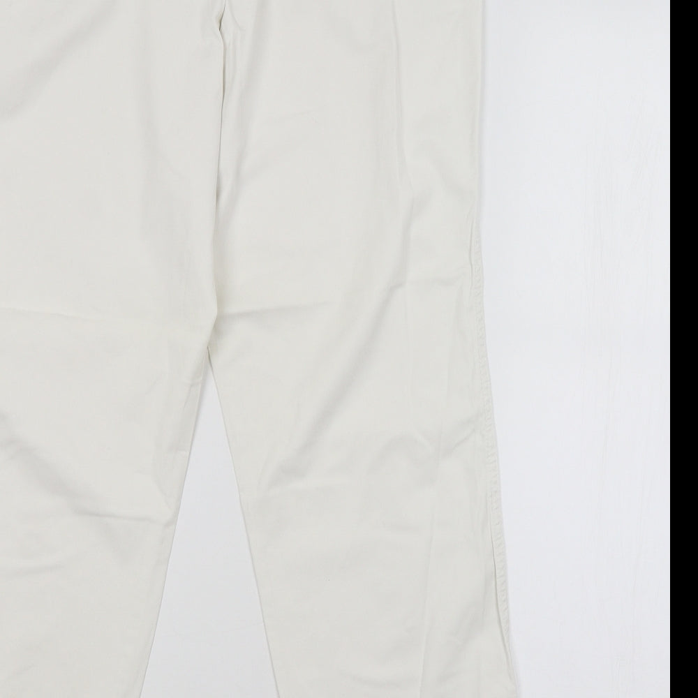 Womens UK Size  Gap Regular Fit  White Trousers
