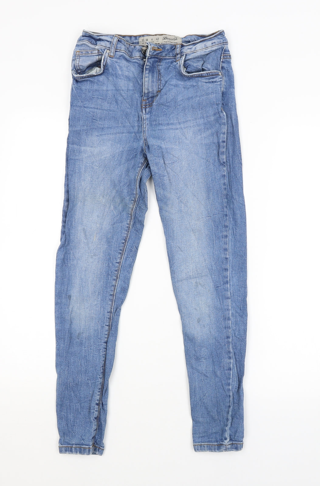 DENIM CO. Womens Blue   Skinny Jeans Size 10 L25 in
