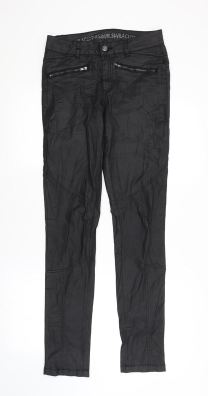 Womens UK Size 28 in Preworn Regular Fit  Black Trousers