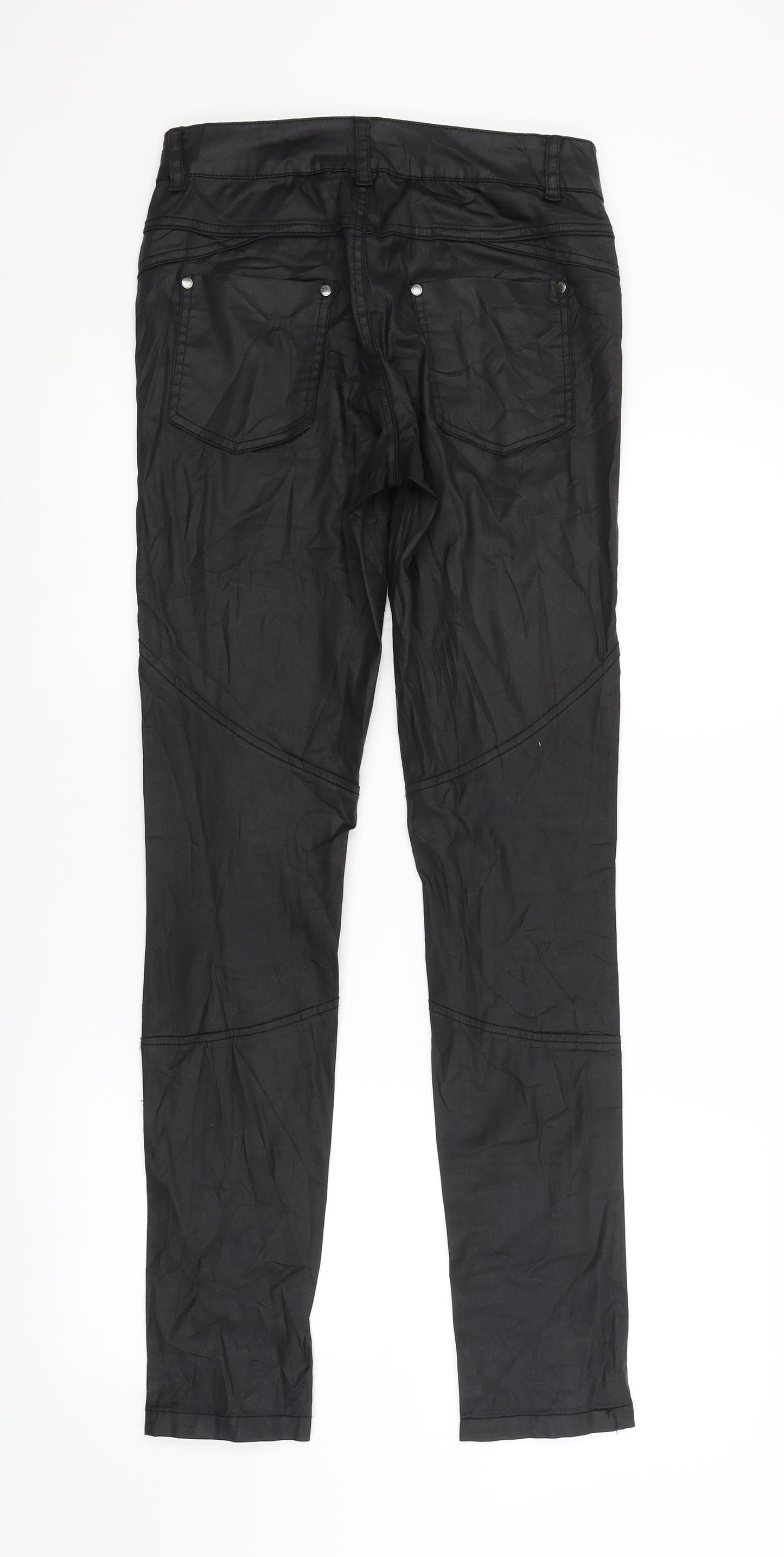 Womens UK Size 28 in Preworn Regular Fit  Black Trousers
