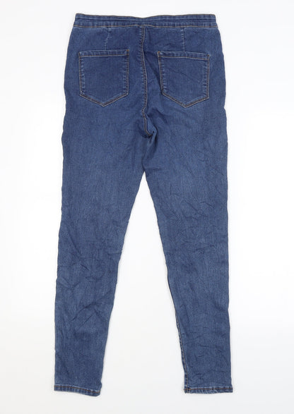 Womens UK Size 14 SINSAY Regular Fit Skinny Blue Jeans
