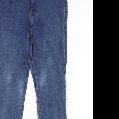 Womens UK Size 14 SINSAY Regular Fit Skinny Blue Jeans