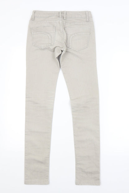 Womens UK Size 6 Preworn Regular Fit Skinny Grey Jeans