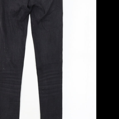 DENIM CO. Womens Grey   Skinny Jeans Size 6 L26 in