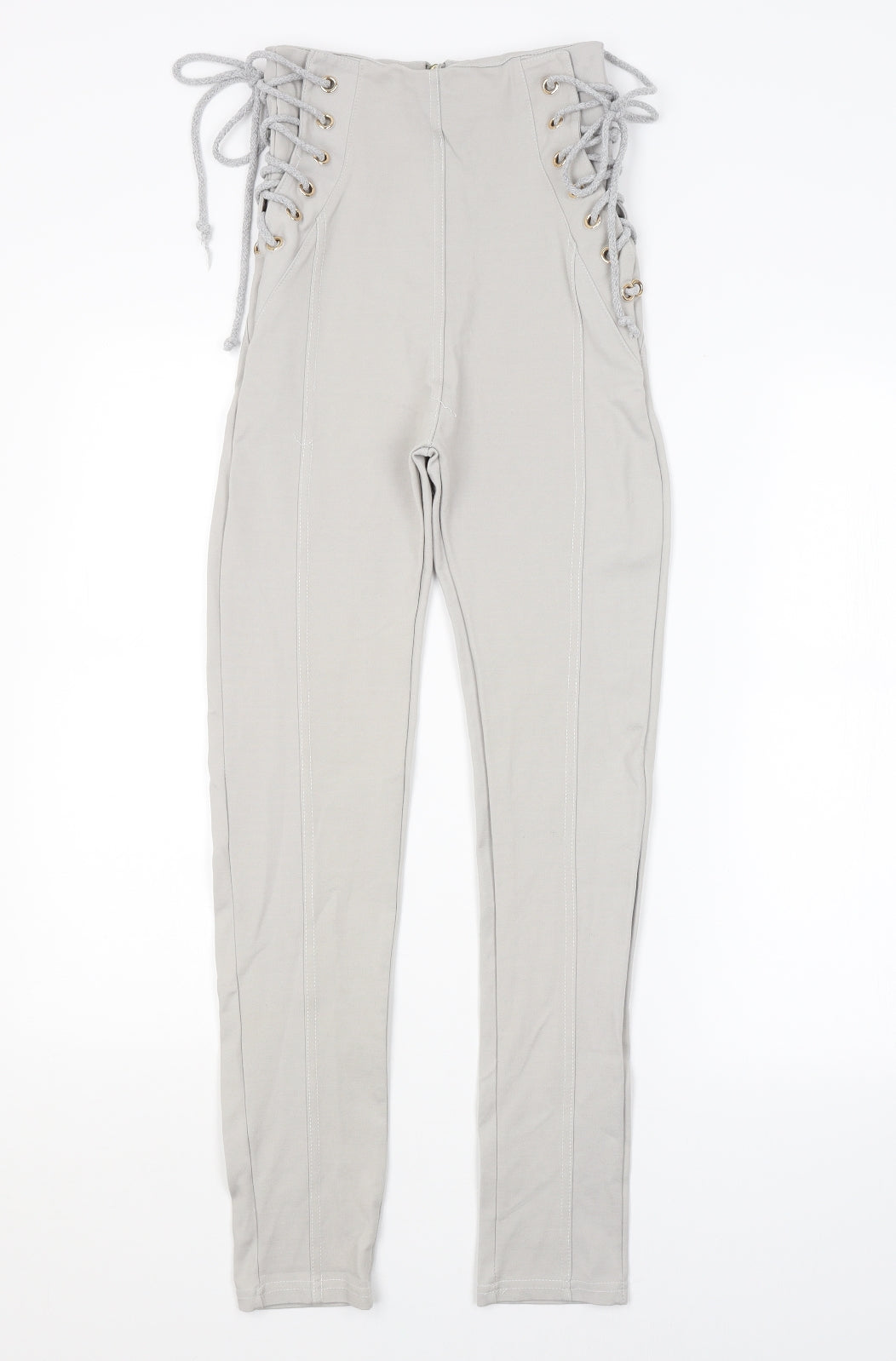 Womens UK Size M Preworn Regular Fit  Grey Trousers