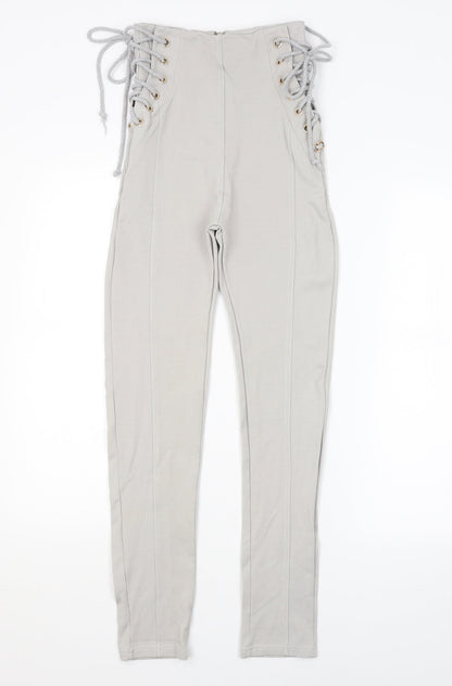 Womens UK Size M Preworn Regular Fit  Grey Trousers