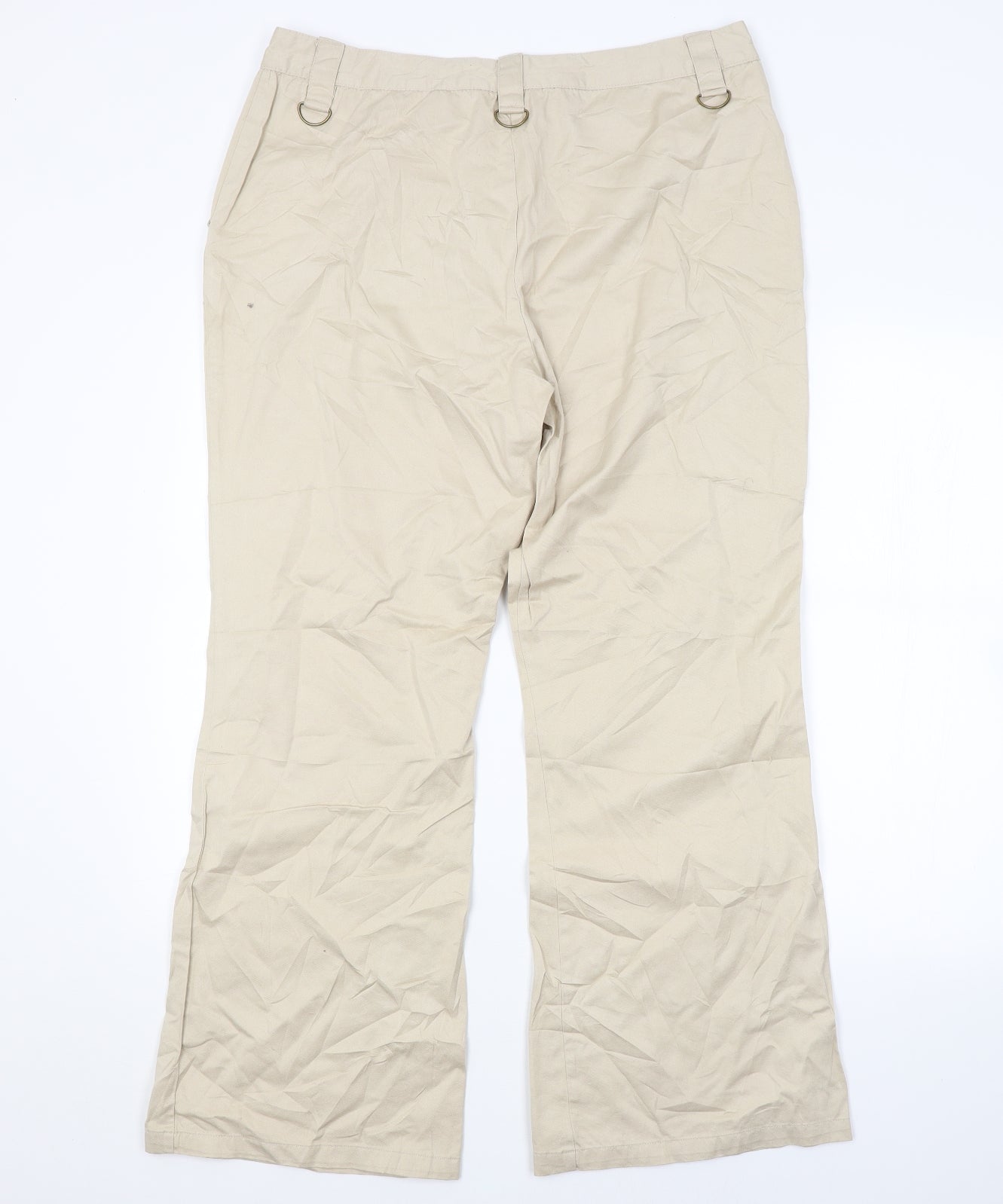 Womens UK Size 16 Papaya Regular Fit  Beige Trousers