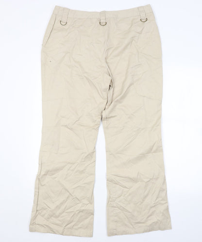 Womens UK Size 16 Papaya Regular Fit  Beige Trousers