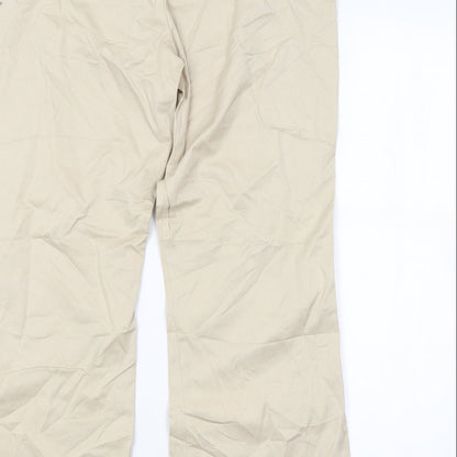 Womens UK Size 16 Papaya Regular Fit  Beige Trousers