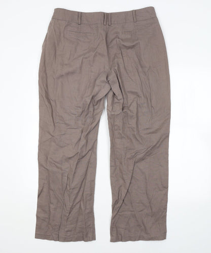 Womens UK Size  Camaïeu Regular Fit  Grey Trousers