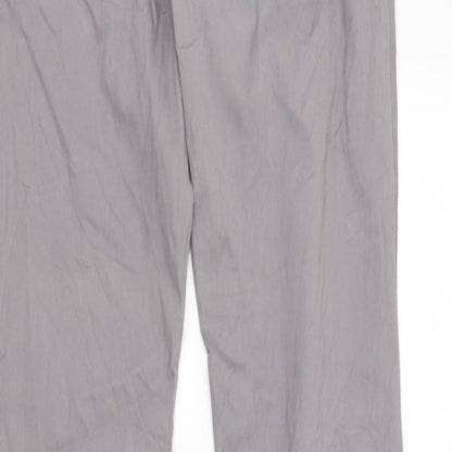 Womens UK Size 8 Preworn Regular Fit Chino Grey Trousers