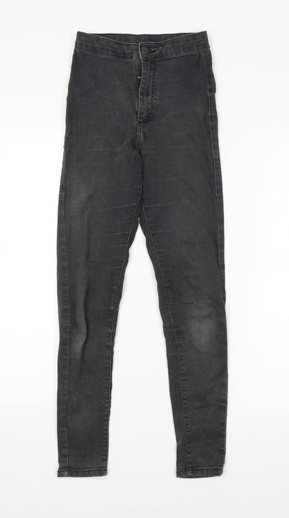 Topshop Womens Grey   Skinny Jeans Size 25 in L30 in