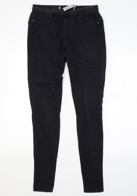 DENIM CO. Womens Black   Jegging Jeans Size 12 L31 in