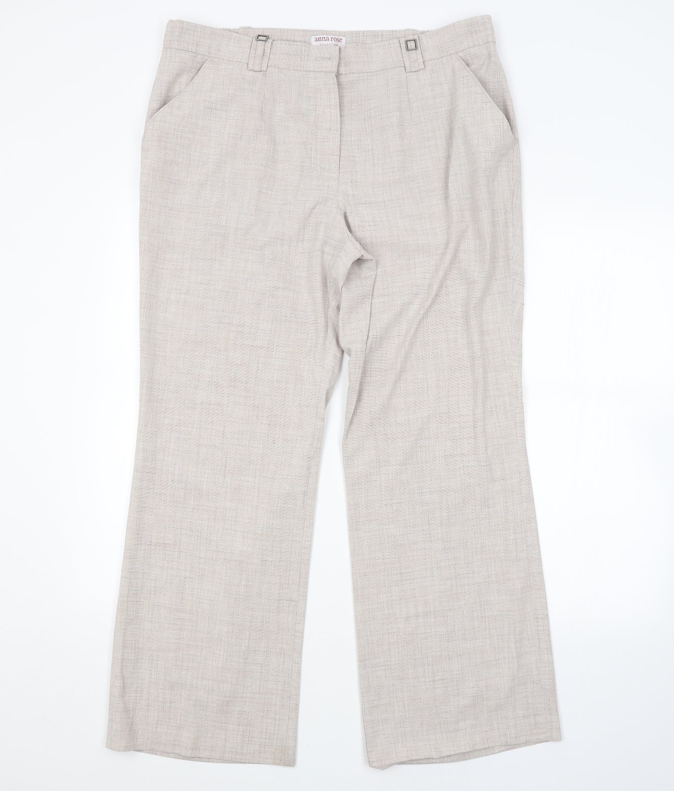 Womens UK Size 18 ANNA ROSE Regular Fit  Beige Trousers
