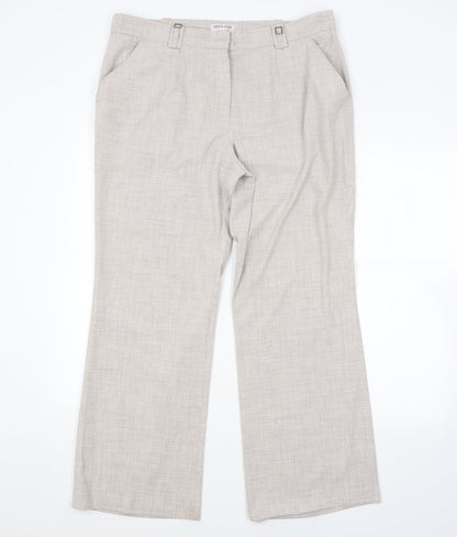 Womens UK Size 18 ANNA ROSE Regular Fit  Beige Trousers
