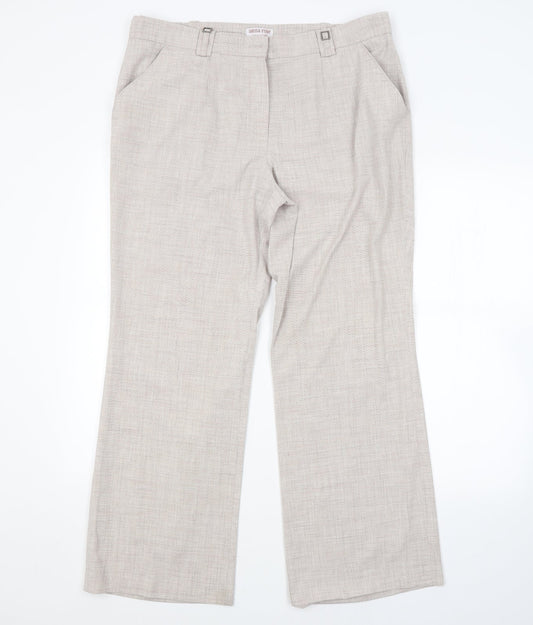 Womens UK Size 18 ANNA ROSE Regular Fit  Beige Trousers