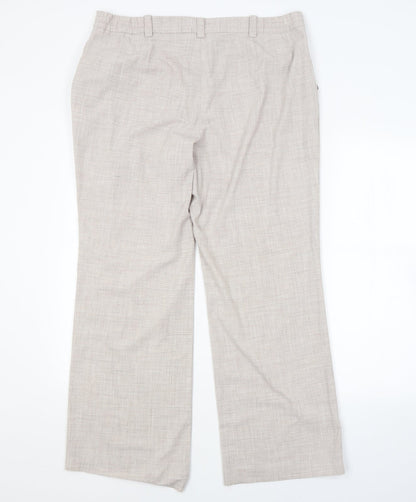 Womens UK Size 18 ANNA ROSE Regular Fit  Beige Trousers