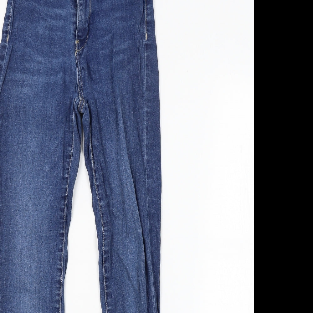 Womens UK Size 8 TALLY WEiJL Regular Fit Skinny Blue Jeans