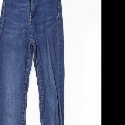 Womens UK Size 8 TALLY WEiJL Regular Fit Skinny Blue Jeans