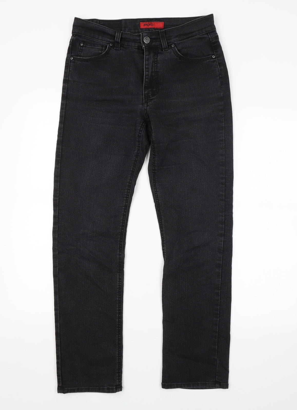 Womens UK Size 10 Angels Regular Fit Straight Grey Jeans