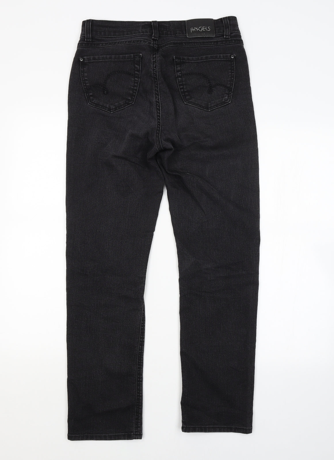 Womens UK Size 10 Angels Regular Fit Straight Grey Jeans